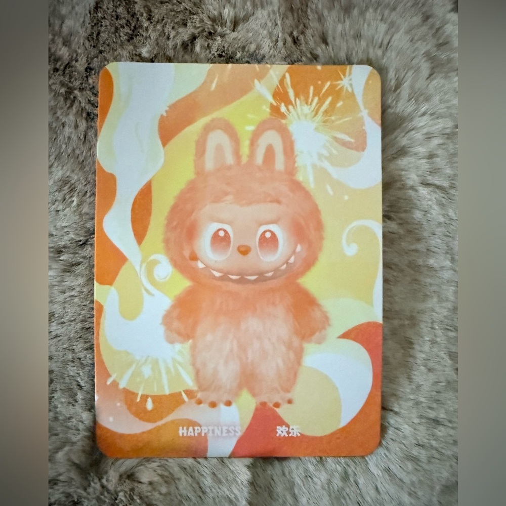 Labubu  Big Into Energy :Happiness AUTHENTIC w/ QR Code - Picture 7 of 7